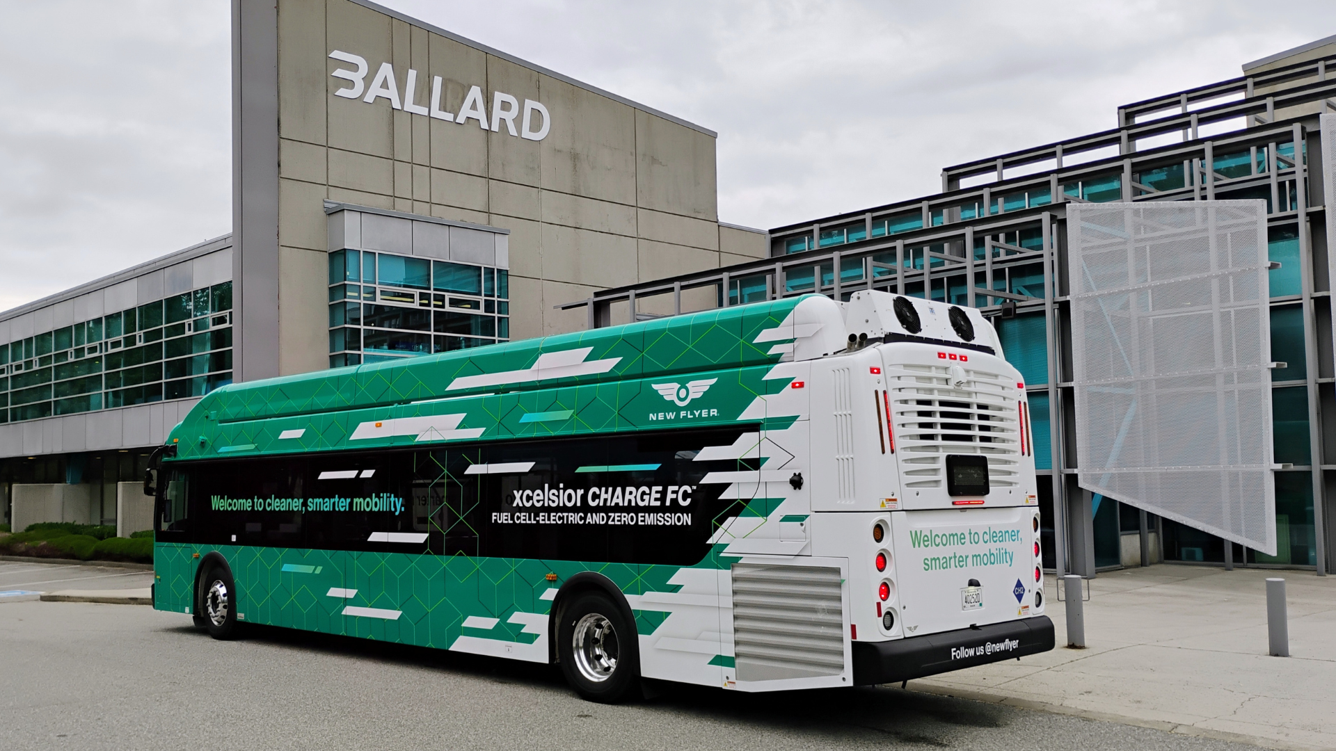 Fuel-cell electric bus at Ballard Power Systems